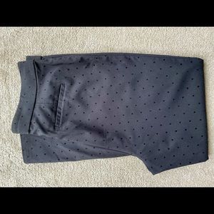 Rafaella Comfort Stretch Womens Black Polka Dot  Pants